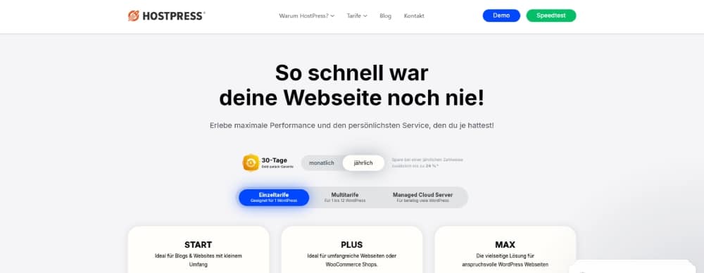 Beste Webhoster für WordPress